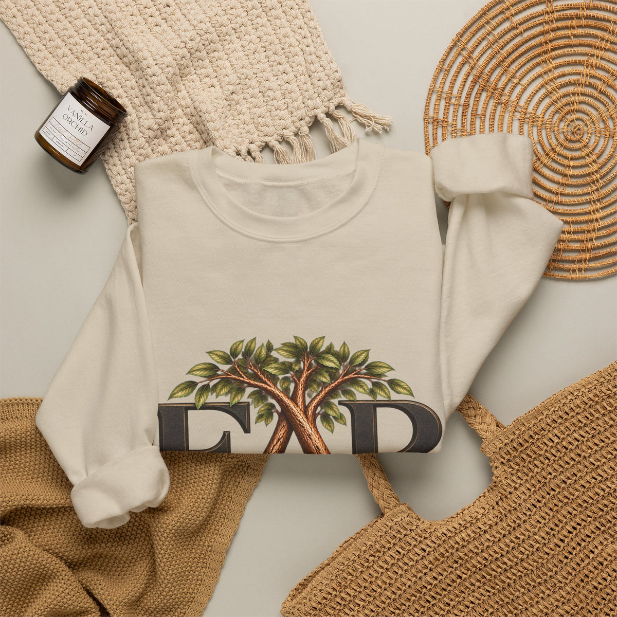 Five Acre Roots Signature Crewneck Sweatshirt – Sand